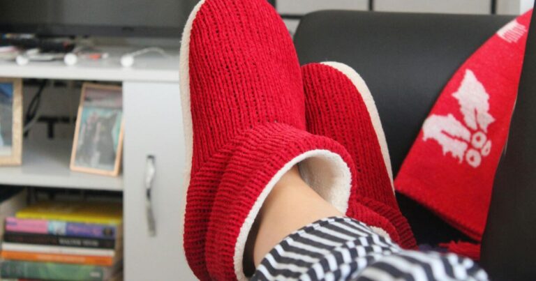 cozy-relaxation-with-red-slippers-indoors