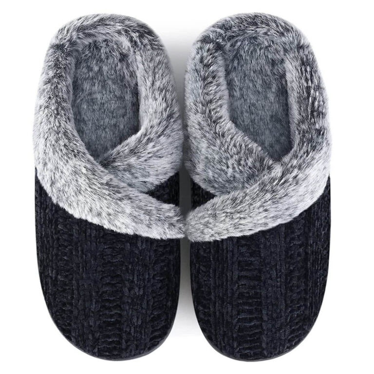 homitem-womens-fuzzy-fleece-memory-foam-anti-skid-slippers-outdoor