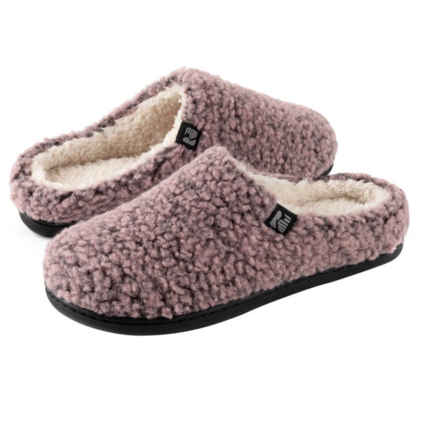 rockdove-womens-sherpa-fleece-clog-slippers